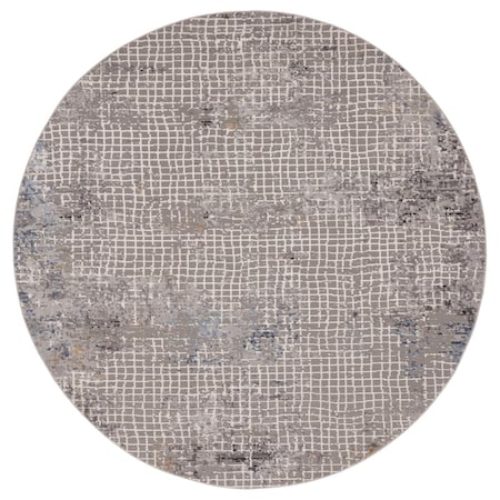 Manmade Austin Devine Blue Round Rug; 7 ft. 10 in. MA3089847
